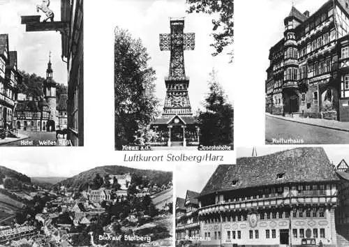 Ansichtskarte, Stolberg Harz, fünf Abb., 1965