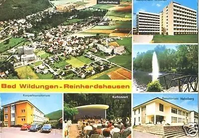 Ansichtskarte, Bad Wildungen - Reinhardshausen, sechs Abb., 1988