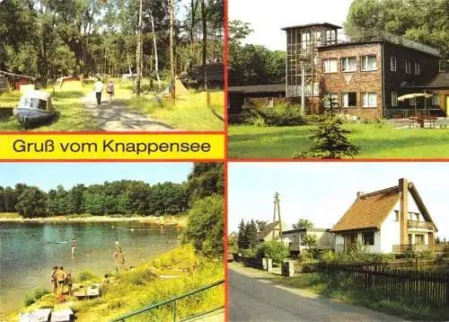 AK, Koblenz Kr. Hoyerswerda, vier Abb., Gruß vom Knappensee, 1989