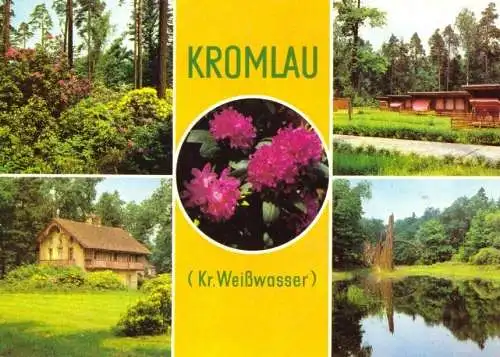 Ansichtskarte, Kromlau Kr. Weißwasser, fünf Abb., 1983