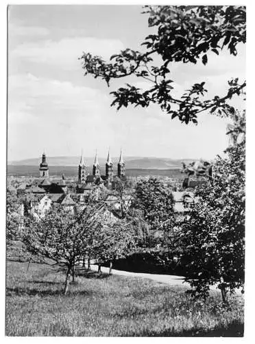 Ansichtskarte, Bamberg, Gesamtansicht, um 1960