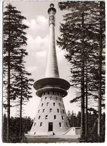 Ansichtskarte, Bischofsgrün i. Fichtelgeb., Fernsehturm auf dem Ochsenkopf, 1961