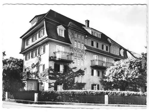 AK, Bad Wörishofen, Kurpension Müller, um 1958