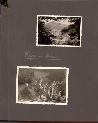 Album mit 62 Fotos im Format 9 x 6 cm eines Kuraufenhaltes im Westharz, 1957