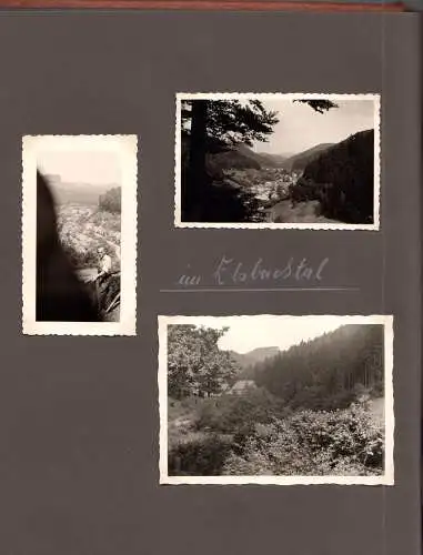 Album mit 62 Fotos im Format 9 x 6 cm eines Kuraufenhaltes im Westharz, 1957