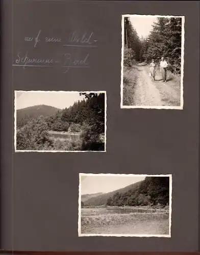 Album mit 62 Fotos im Format 9 x 6 cm eines Kuraufenhaltes im Westharz, 1957