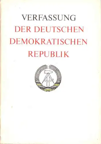 Verfassung der Deutschen-Demokratischen Republik, Fassung vom 6.4.1968