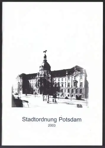 Stadtordnung Potsdam, 2003