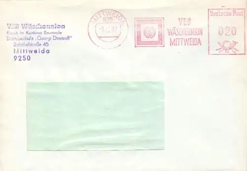 AFS, VEB Wäscheunion Mittweida, o Mittweida, 925, 5.11.87