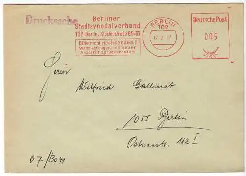 AFS, Berliner Stadtsynodalverband, o Berlin, 102, 17.2.67