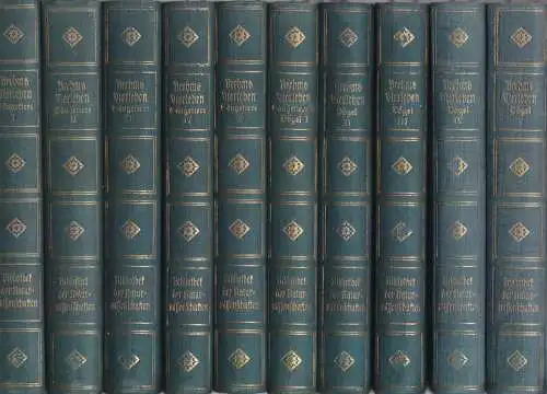 Brehms Tierleben, 36 Bände in 18 Büchern, Gutenberg-Verlag Hamburg, ab 1927