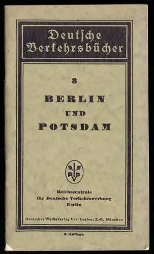 Deutsche Verkehrsbücher, Heft 3, Berlin und Potsdam, um 1930