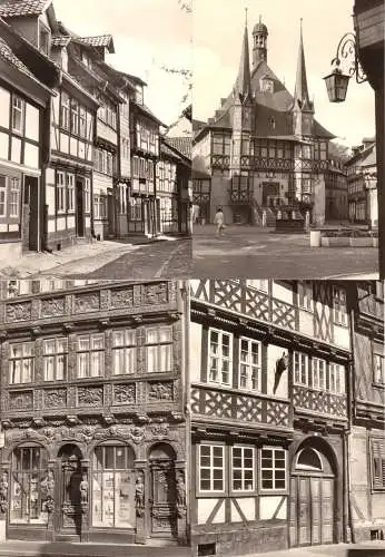 AK-Mappe mit 8 AK, Fachwerk in Wernigerode, 750 Jahre Stadtrecht, 1979