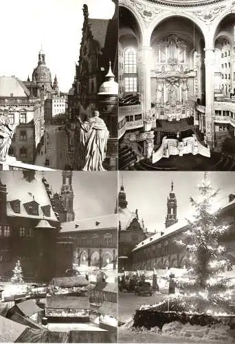 AK-Mappe mit 10 Foto-AK, Dresden, vor der Zerstörung am 13.2.1945, 1982