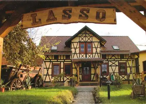 Ansichtskarte, Holzhausen, Westerngaststätte "Lasso", um 2000