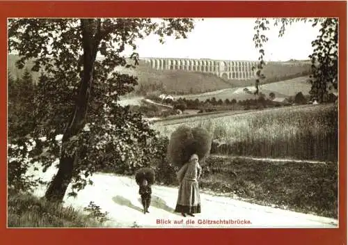 Ansichtskarte, Netzschkau Vogtl., Reprint einer alten Ansichtskarte von ca. 1910, um 2005