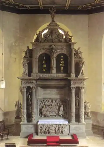 Ansichtskarte, Bad Schandau, Ev.-Luth. Johanniskirche, Altar, um 2000