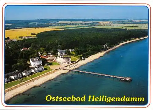 AK, Ostseebad Heiligendamm, Luftbildansicht mit Seebrücke, um 2010