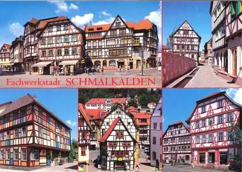 Ansichtskarte, Schmalkalden, fünf  Abb., um 1998