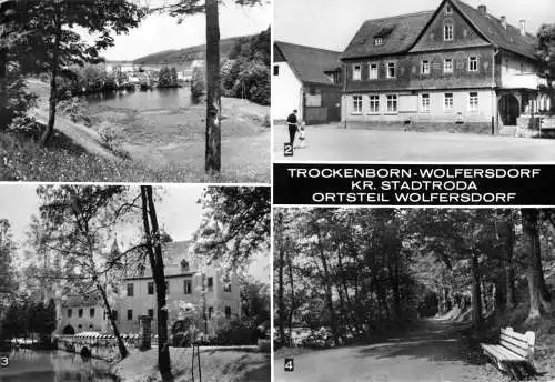 Ansichtskarte, Trockenborn-Wolfersdorf, Kr. Stadtroda, OT Wolfersdorf, vier Abb., 1985