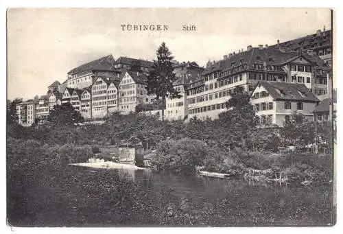 Ansichtskarte, Tübingen, Stift, um 1908