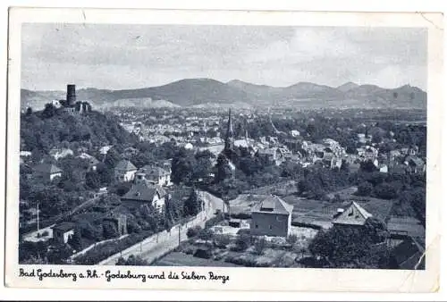 Ansichtskarte, Bad Godesberg, Teilansicht, um 1943