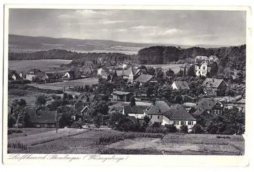 Ansichtskarte, Steinbergen Wesergebirge, Teilansicht, um 1928