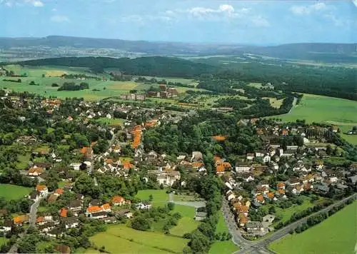 AK, Bad Meinberg Teuteb. Wald, Luftbildansicht, Version 1, um 1985