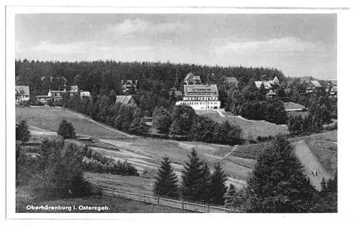 Ansichtskarte, Oberbärenburg Erzgeb., Teilansicht 3, 1958