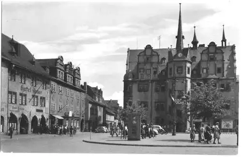 AK, Saalfeld Saale, Partie am Markt, 1964