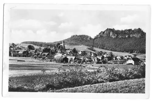 AK, Papstdorf Sächs. Schweiz, 1957