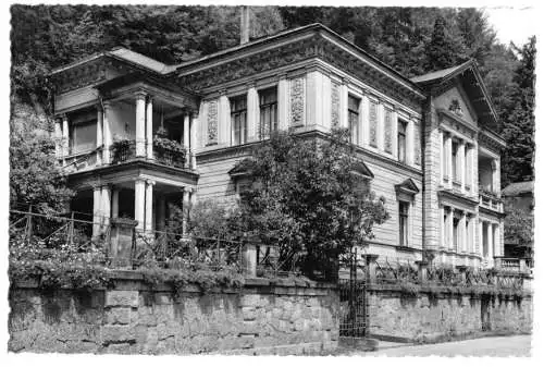 AK, Bad Schandau Sächs. Schweiz, Fremdenheim "Villa Emma", 1962
