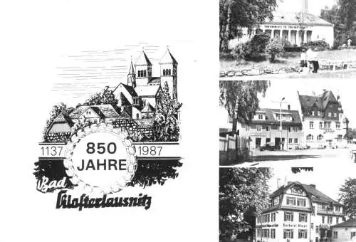 Ansichtskarte, Bad Klosterlausnitz, 850 Jahre, 1137 - 1987