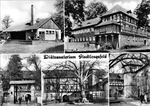 Ansichtskarte, Stadtlengsfeld, fünf Abb., Diätsanatorium, 1972