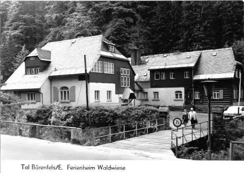 Ansichtskarte, Kurort Bärenfels Erzgeb., Ferienheim Waldwiese 1977