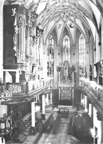 Ansichtskarte, Altenburg Thür., Schloßkirche, Innenansicht, 1979