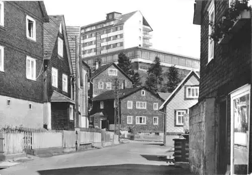 Ansichtskarte, Schnett Kr. Hildburghausen, Straßenpartie, 1979
