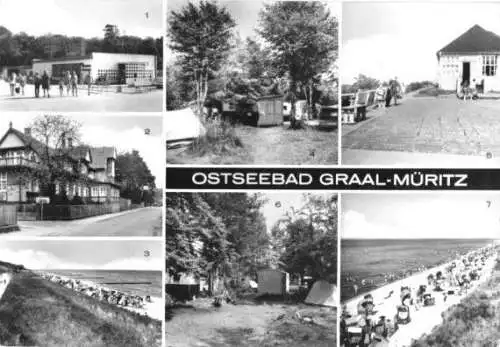 Ansichtskarte, Ostseebad Graal-Müritz, sieben Abb., 1979