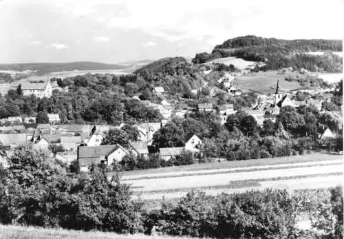 AK, Kranichfeld Ilm, Teilansicht, Blick vom Hain, 1974