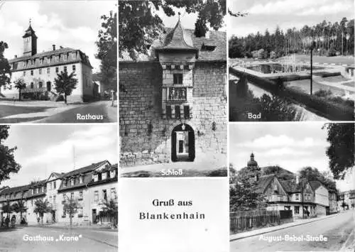 Ansichtskarte, Blankenhain Kr. Weimar, fünf Abb., Version 2, 1979
