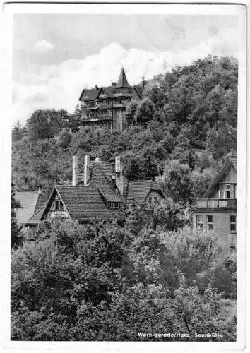 Ansichtskarte, Wernigerode Harz, Sennhütte, 1951