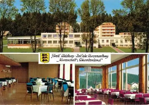 AK, Neutrauchburg Allgäu, Kuranstalt "Schwabenland", drei Abb., 1967