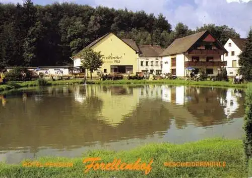 AK, Bescheid - Mühle, Hotel-Pension Forellenhof Bescheidermühle, 1987