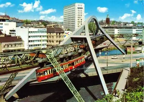Ansichtskarte, Wuppertal, Stadtmitte, 1972