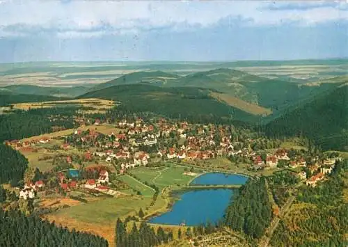 Ansichtskarte, Hahnenklee-Bockswiese, Luftbildansicht, um 1965