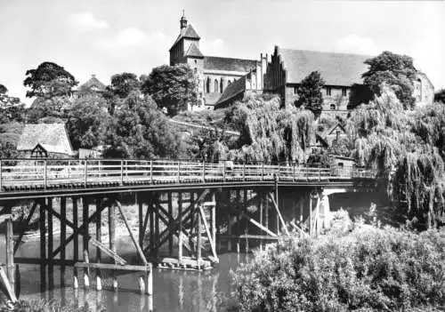 Ansichtskarte, Havelberg, Blick zum Dom mit Brücke, 1979