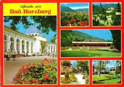 Ansichtskarte, Bad Harzburg, sechs Abb., 1992