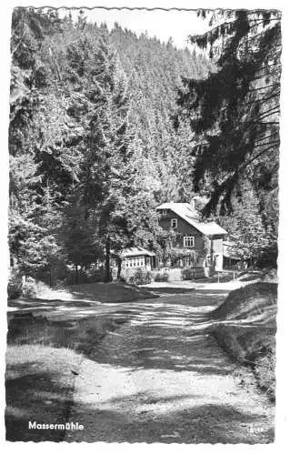 AK, Masserberg Thür. Wald, Massermühle, 1961
