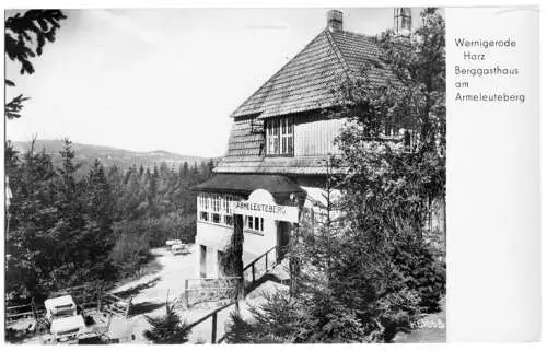 AK, Wernigerode Harz, Berggasthaus Armeleuteberg, 1959