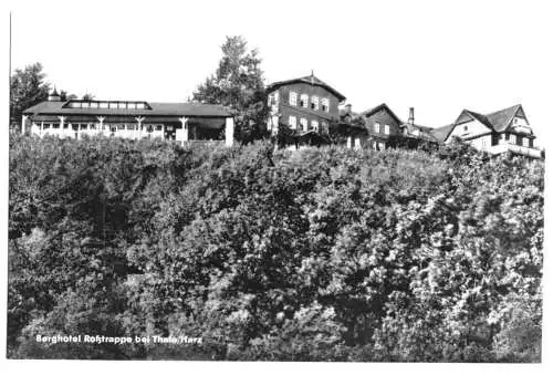 AK, Thale Harz, Berghotel Roßtrappe, 1962